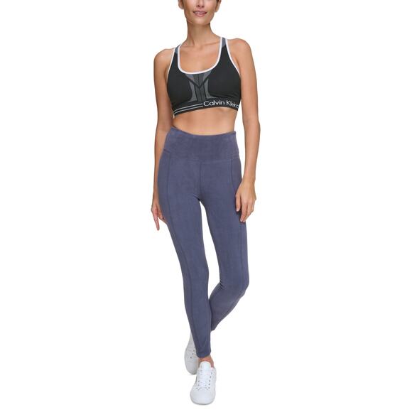 Calvin Klein Women's High Waist Micro Fleece Pull-on Leggings Medium - Picture 1 of 5